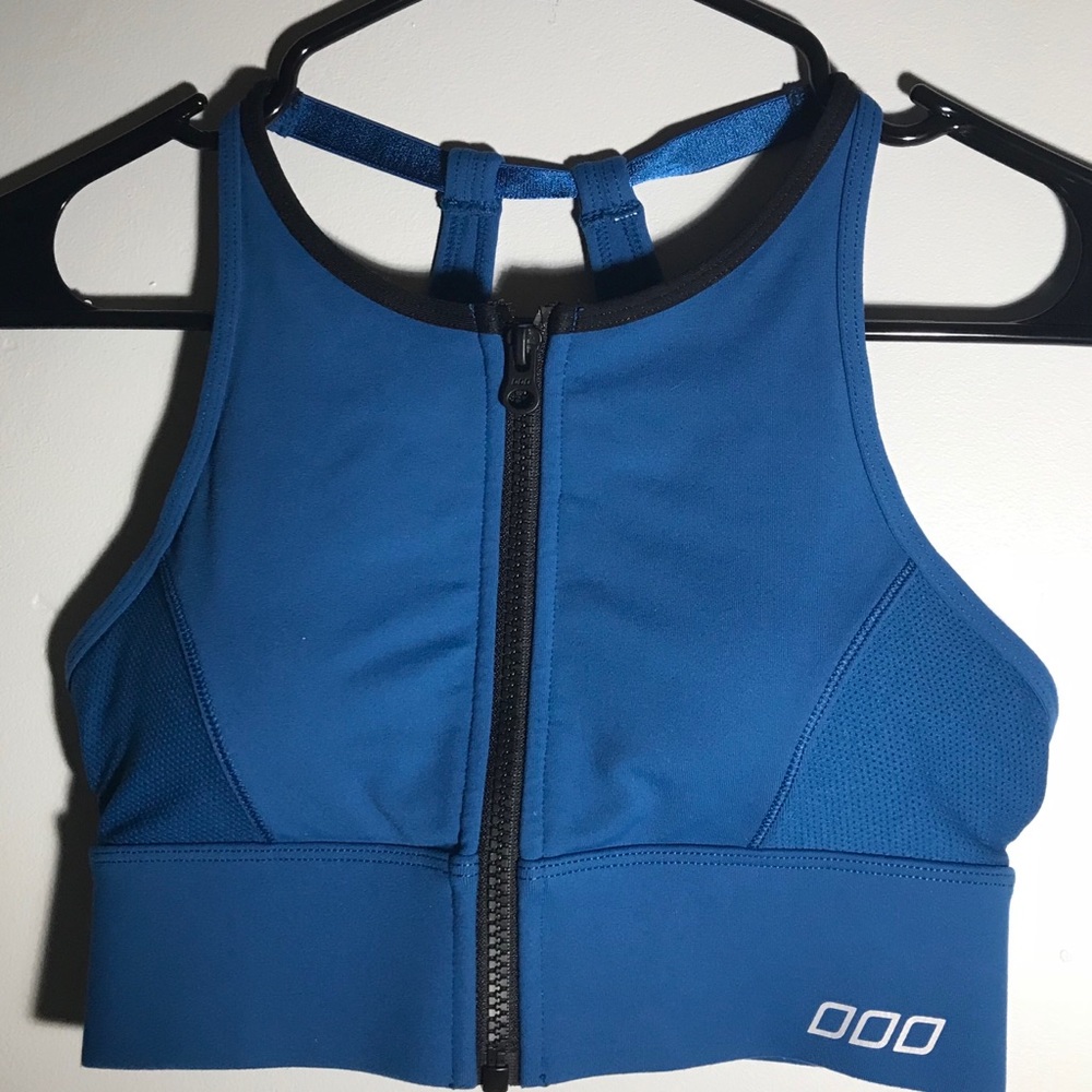 LORNA JANE HIGH INTENSITY ZIPPER SPORTS BRA